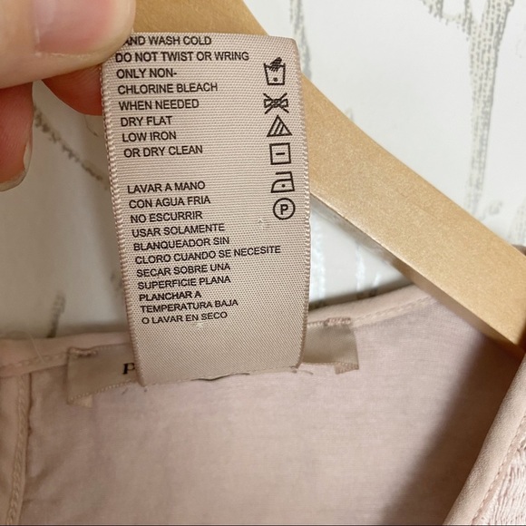 PHILOSOPHY Blush Pink Lace Crochet Overlay Blouse XXL - Picture 10 of 11